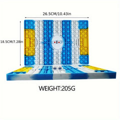 Large Football Field Board Battle Bubble Music Pop It Dice Game