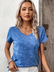 Women's Fitness V Neck T Shirt for Yoga Running