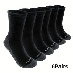 Men's Mid Crew Sport Socks - Sweat Absorbing Comfy Breathable Socks