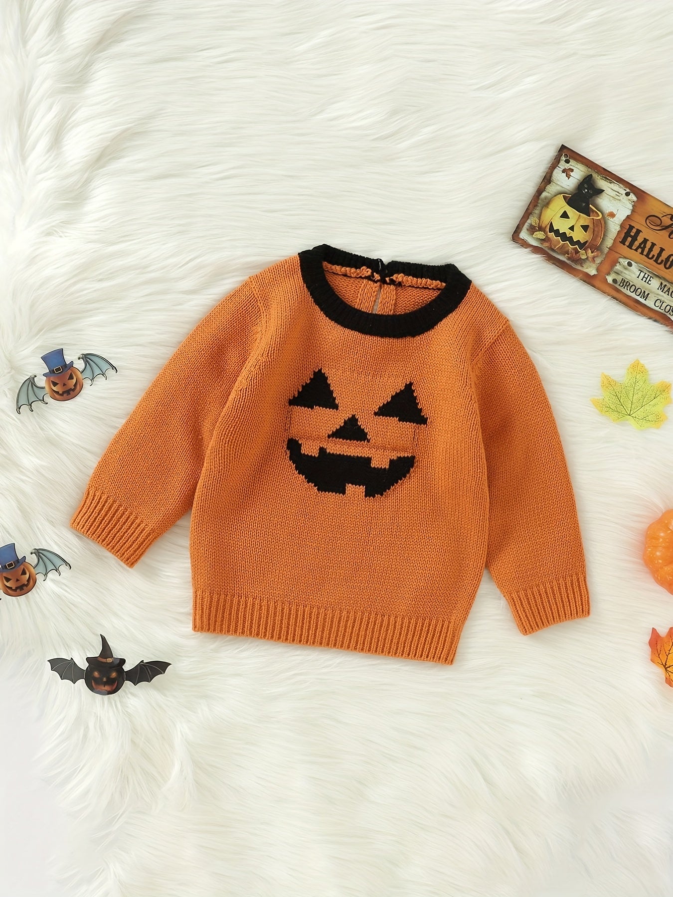 Toddler Knit Sweater Pullover Halloween Party Top