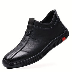 Men's Hand Stitching Leather Loafers Slip On Shoes