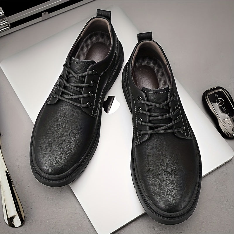 Men's Derby Shoes Lace up Front Dress Shoes For Men Business Formal Wedding