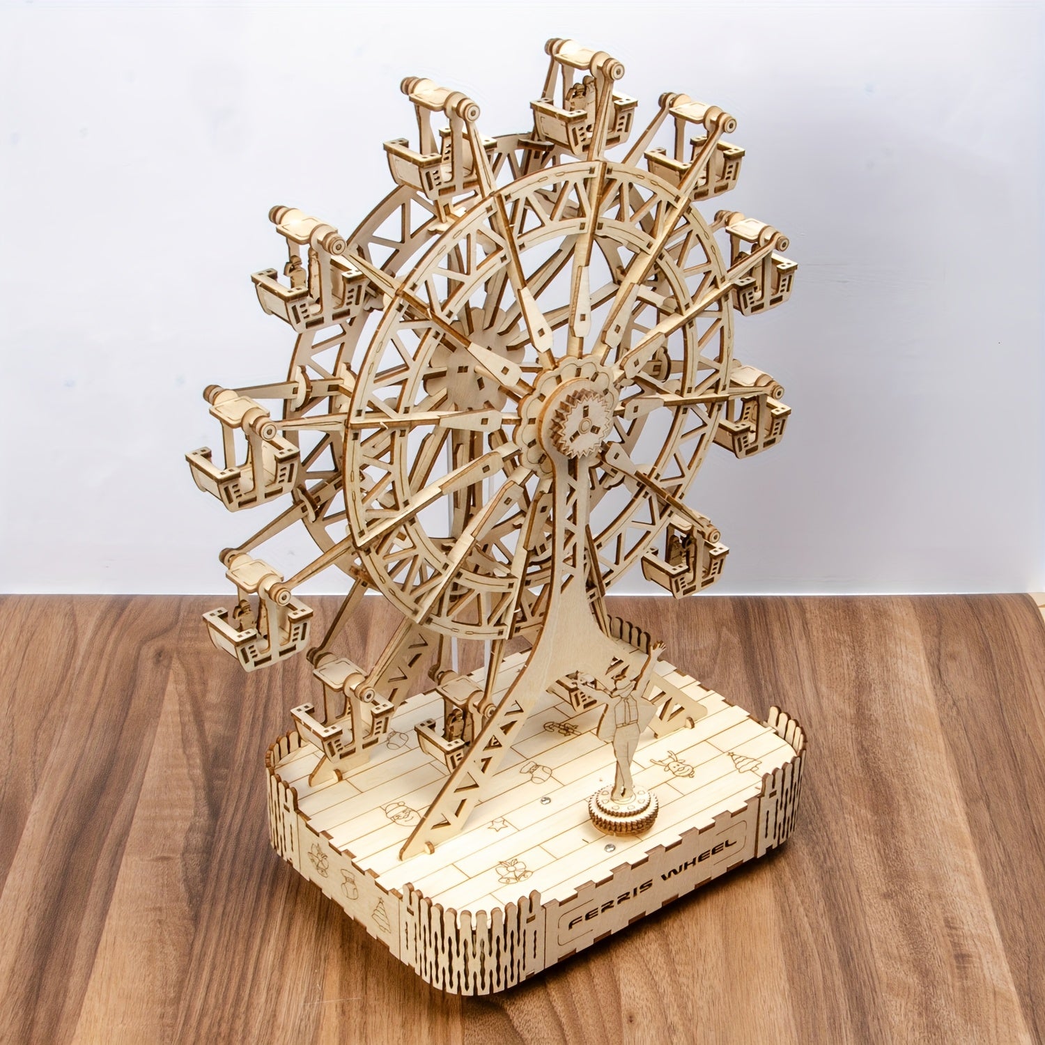 3D Wooden Ferris Wheel Puzzle Model