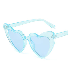 Heart Sunglasses Metal Large Frame Sunscreen Glasses
