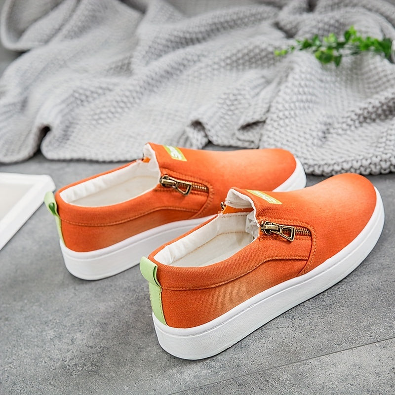 Women's Canvas Slip On Shoes Lightweight Walking Shoes