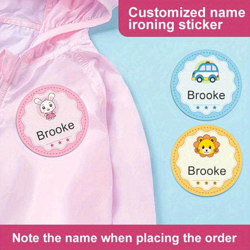 Custom Iron on Name Labels for Clothing Personalized Marking 20 Seconds Ironing