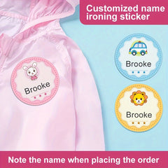 Custom Iron on Name Labels for Clothing Personalized Marking 20 Seconds Ironing
