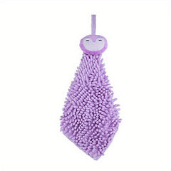 Soft Chenille Hanging Towel for Hands Quick Drying Absorbent Towel