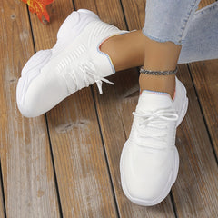Women's Breathable Flying Woven Sneakers Outdoor Shoes