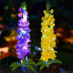 Solar Garden Lights Upgrade Delphinium Waterproof Solar Flower Lights