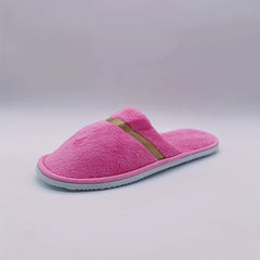 Men's Plush Disposable Spa Slippers Eco friendly Non Slip Home House Shoes