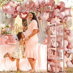 103pcs Rose Gold Balloons Decoration Kit for Women Birthday Bridal Party