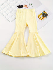 Baby Girls Flare Leg Pants Elastic Waist Toddler Clothes