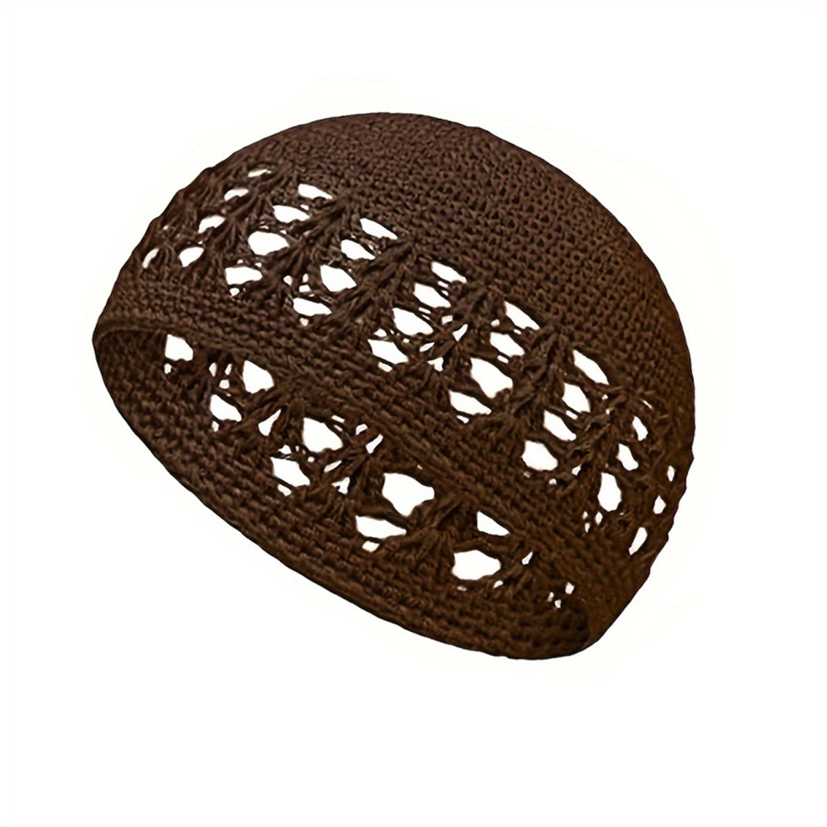 Hollow Out Crochet Beanie Elastic Skull Cap Soft Turban Knit Hats