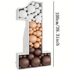 3D Board Digital Modeling Birthday Letter Balloon Box Decoration
