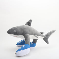 Soft Plush Shark Toy Sneaker Clad Funny Companion Doll Gift