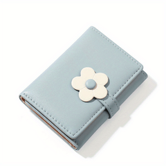 Kids Cartoon Flower Wallet Colorful Short Coin Purse