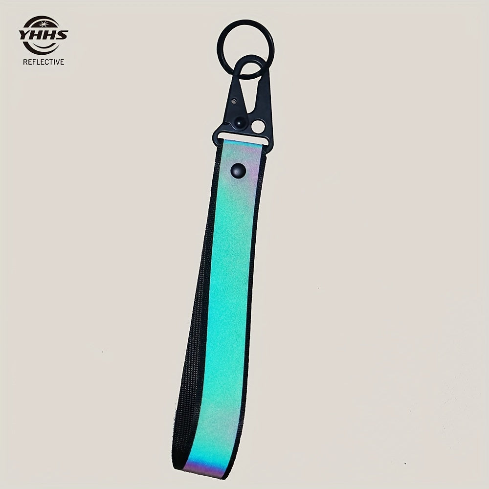 Reflective Nylon Keychains High Visibility Car Keyrings