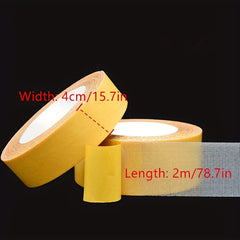Fabric Double Sided Adhesive Grid Tape Yellow Strong Carpet Tape