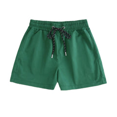 Solid Drawstring Waist Shorts for Summer Women's Clothing