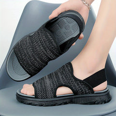 Men's Open Toe Slides Non Slip House Shoes Summer