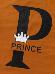 Boys Prince Outfit Short Sleeves Round Neck T shirt & Shorts