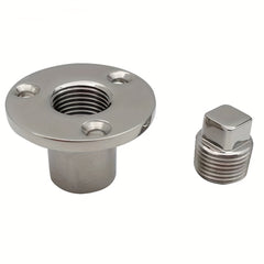 Marine 316 Stainless Garboard Drain Plug - Boat Water Damage Protection