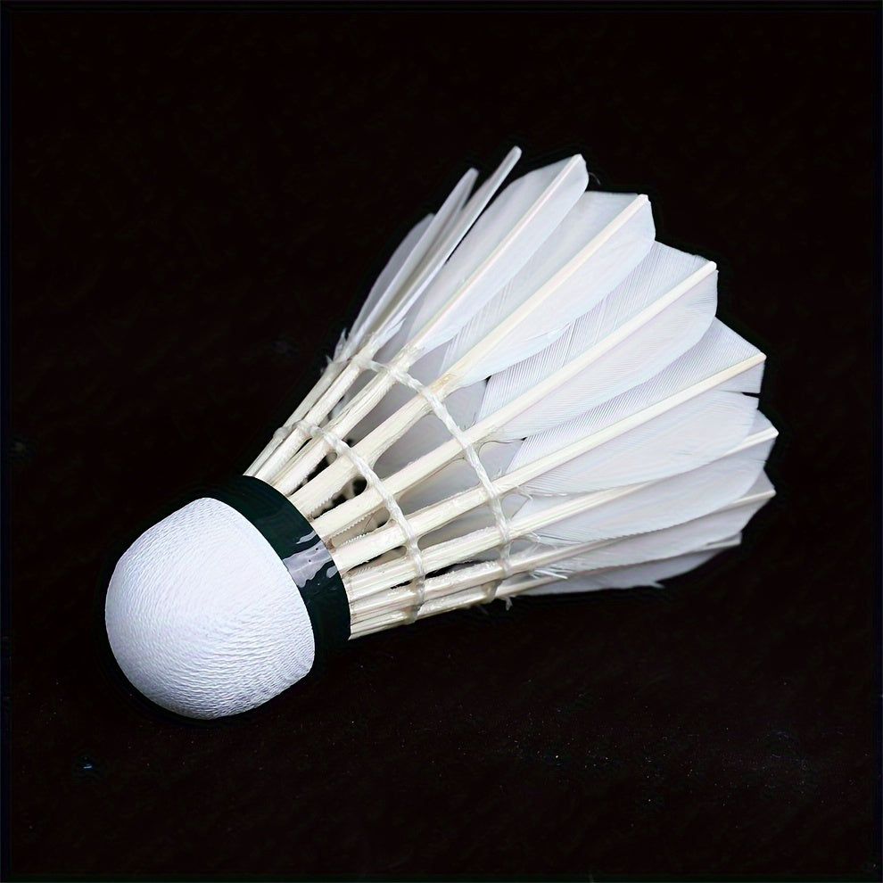 12pcs Feather Badminton Shuttlecocks For Competition Training
