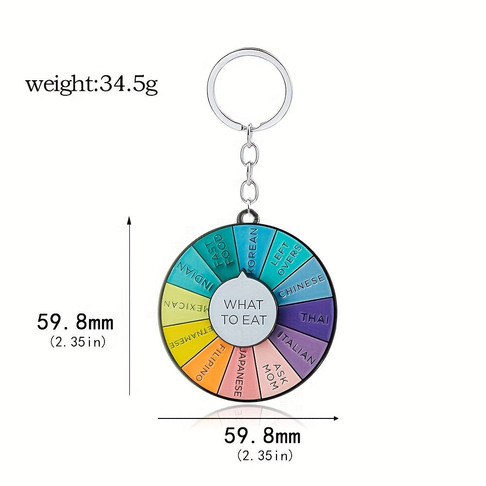 Rotatable Daisy Pendant Key Chain Men Car Keyring Gift