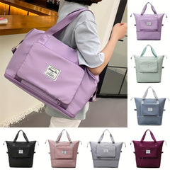 Foldable Travel Duffle Bag Portable Sports Gym Carry On Weekender Bag