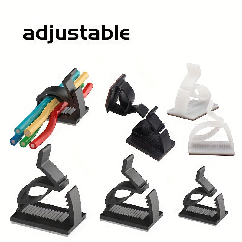 Desktop Cable Clips Self Adhesive Wire Organizers for Home Data