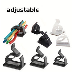 Desktop Cable Clips Self Adhesive Wire Organizers for Home Data