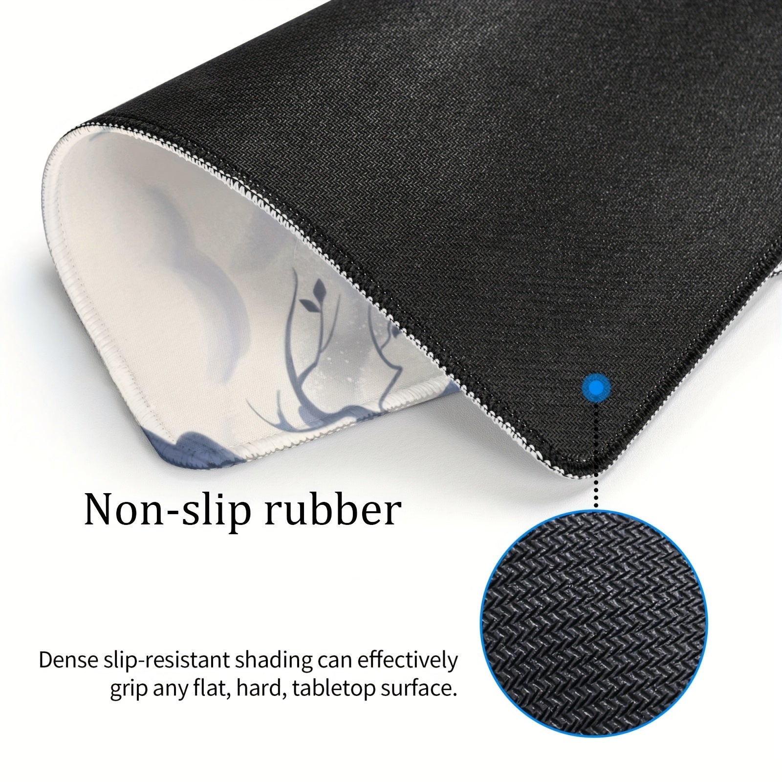Small Horse Pattern Mouse Pad 20x24cm Home & Office Non-slip Rubber Gaming Mat
