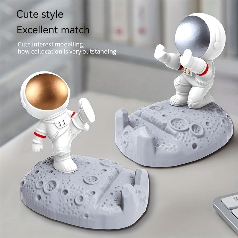 Astronaut Phone Holder Space Themed Creative Gift Desktop Decoration Handicraft