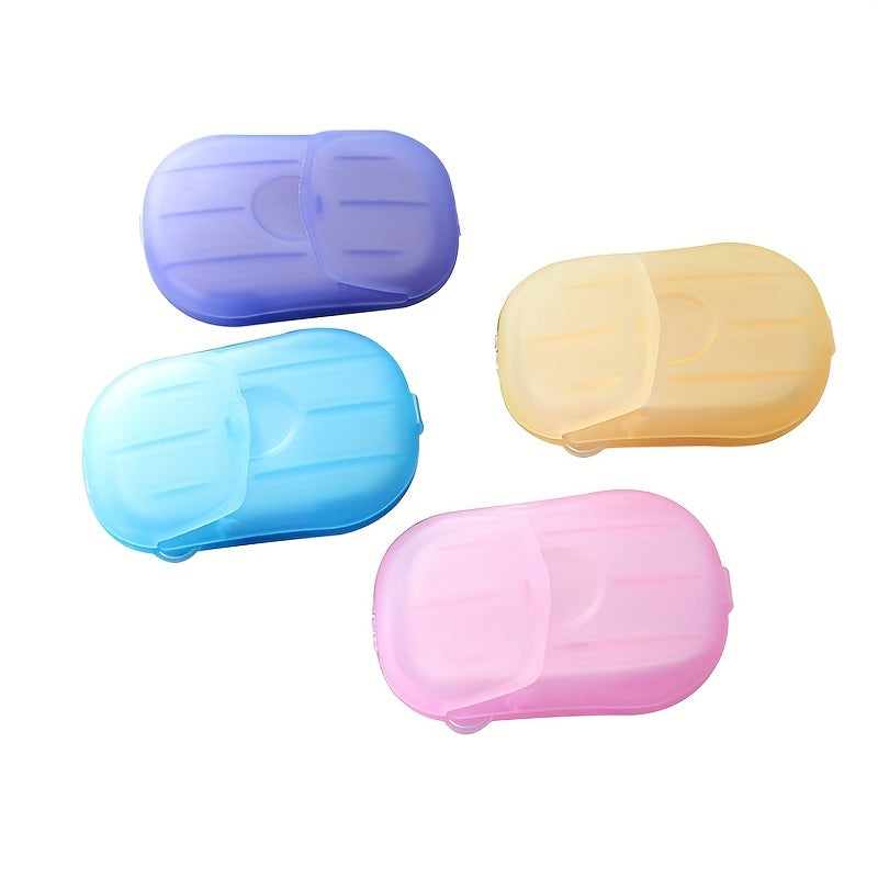 20pcs Portable Multicolor Foaming Soap Sheets for Travel and Home