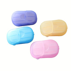 20pcs Portable Multicolor Foaming Soap Sheets for Travel and Home