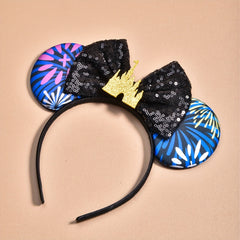 Sweet Sequin Bow Mouse Ear Headband Hair Accessories
