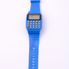 Kids Calculator Watch LCD Clock Unisex Silicone Date Time Electronic Wrist Watch