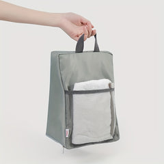 Portable Dust-Proof Shoe Storage Bag with Side Pockets