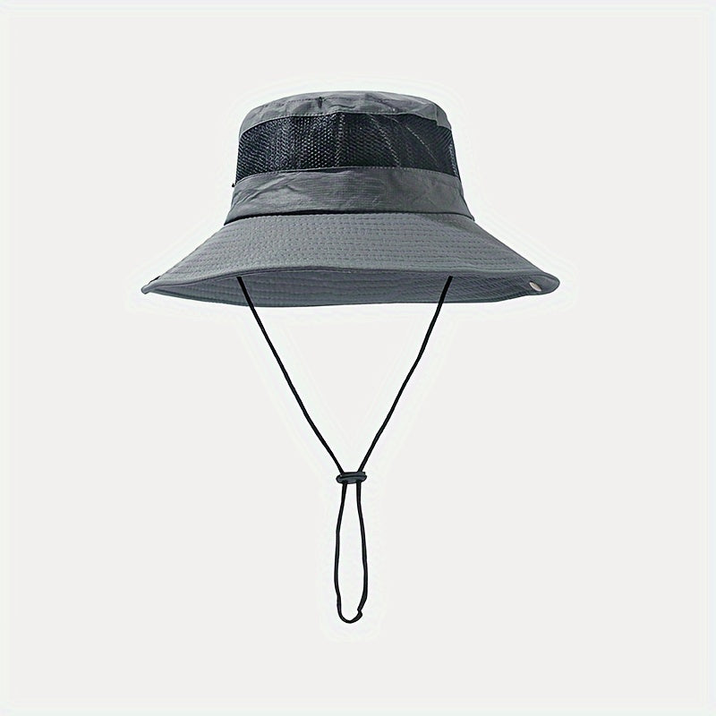 Men's Breathable Bucket Hat Wide Brim Sun Hat