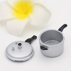 Mini Kitchen Toy Pressure Cooker Display Soup Pot Ornament