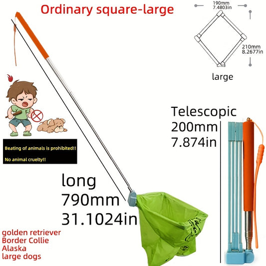 Portable Dog Poop Cleaning Tool Long Handled Pet Excrement Collector