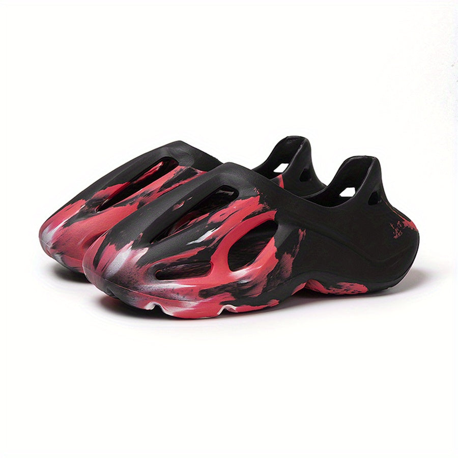 Men's Tie Dye Slip On Platform Clogs Unisex Sandals
