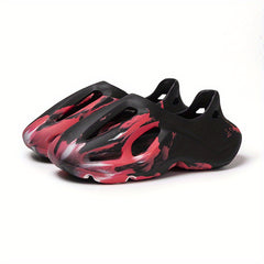 Men's Tie Dye Slip On Platform Clogs Unisex Sandals