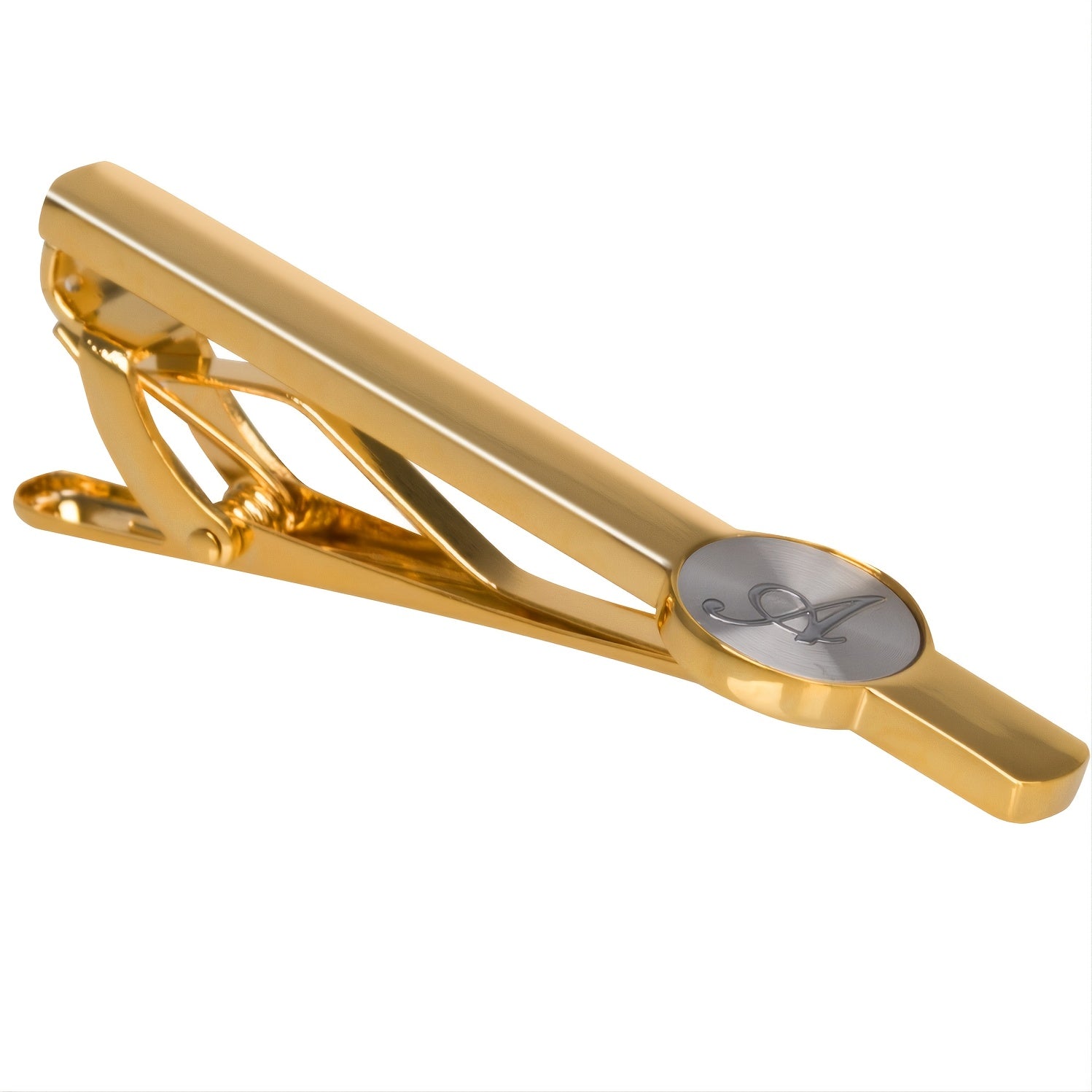 Business Casual Letter Print Copper Tie Clip Gift For Men A N