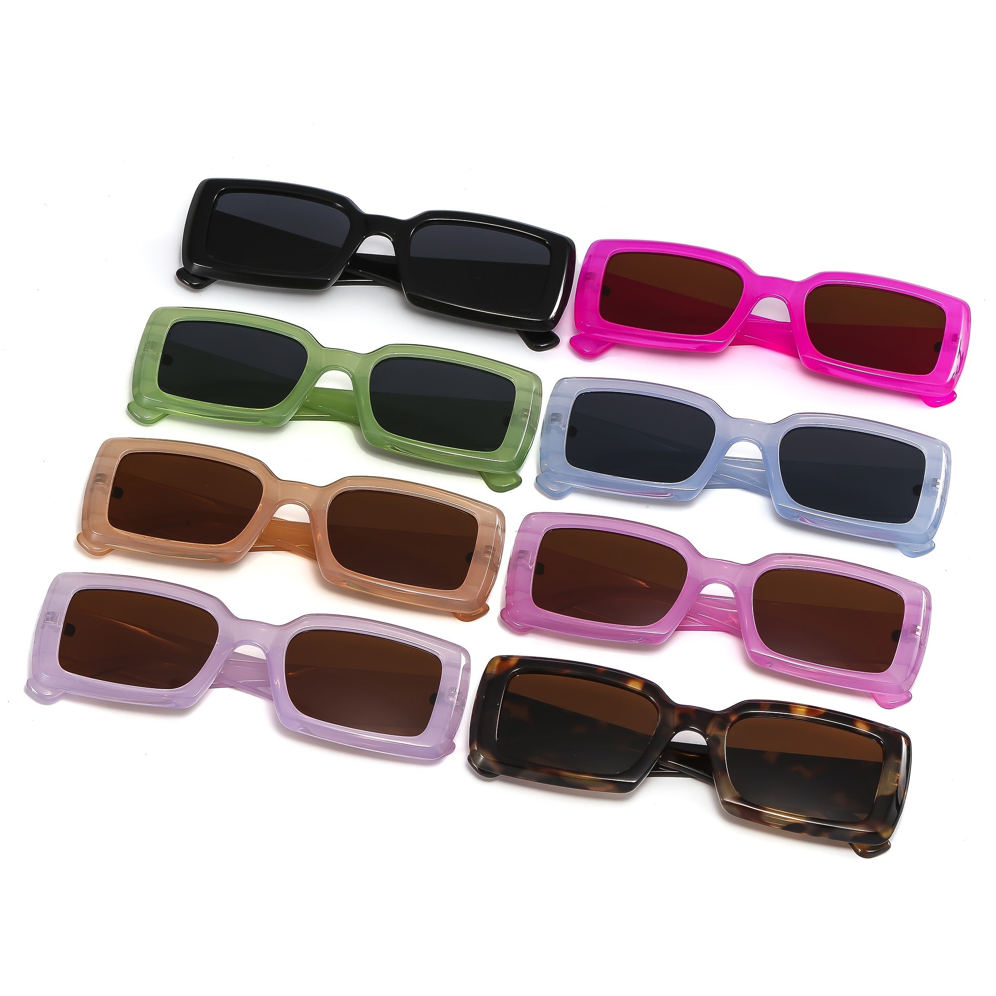 Small Square Frame Sunglasses Y2K Stylish Shades Eyeglasses