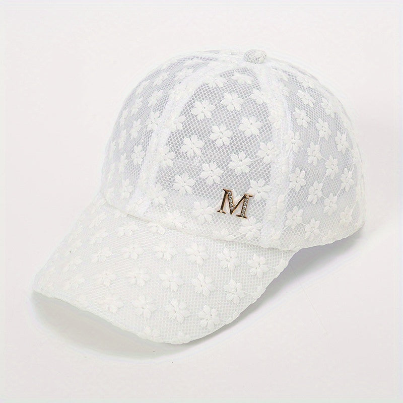 Stylish Lace Baseball Cap Flower Sun Hat Snapback Dad Hat
