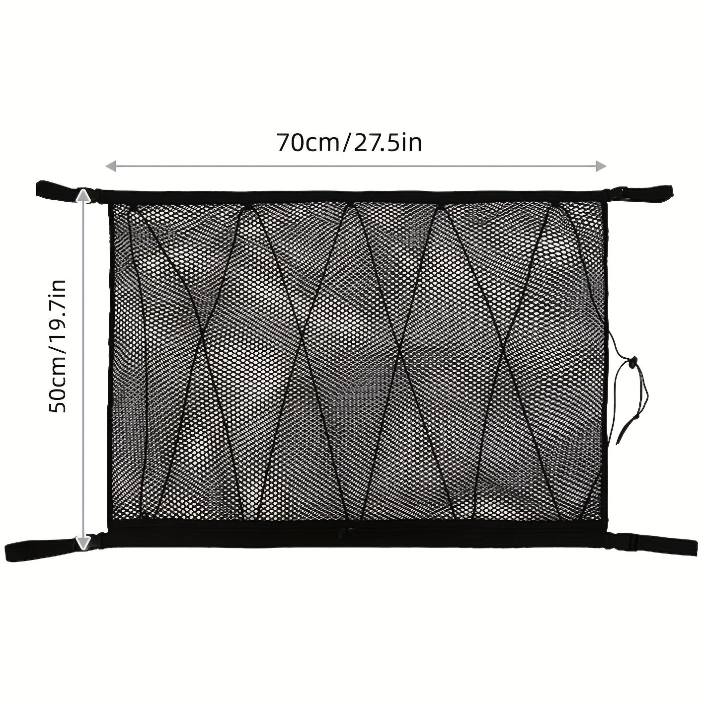 Car Ceiling Cargo Mesh Bag Long Distance Camping SUV Storage Bag Tent Quilt