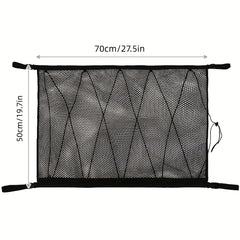 Car Ceiling Cargo Mesh Bag Long Distance Camping SUV Storage Bag Tent Quilt