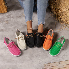 Solid Slip On Sneakers Lightweight Non-slip Sport Shoes
